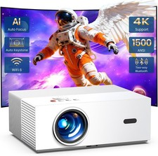  Auto Focus  High Brightness Outdoor Projector with WiFi and Bluetooth, Native