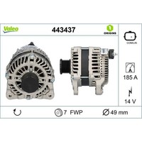 Valeo 443437 Generator FüR Opel Renault Vivaro Trafic Talisman Megane Kadjar JG