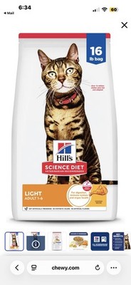 Hill's Science Diet Adult Urinary & Hairball Control Chicken Dry Cat Food 15.5lb