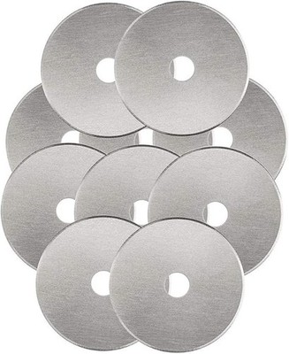 Rotary Cutter Blades 45mm 10 Pack by KISSWILL, Fits Fiskars, Olfa, Martelli, Dre