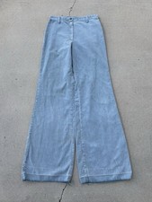 1970s Faded Green Corduroy Flare Pant 27 X 33