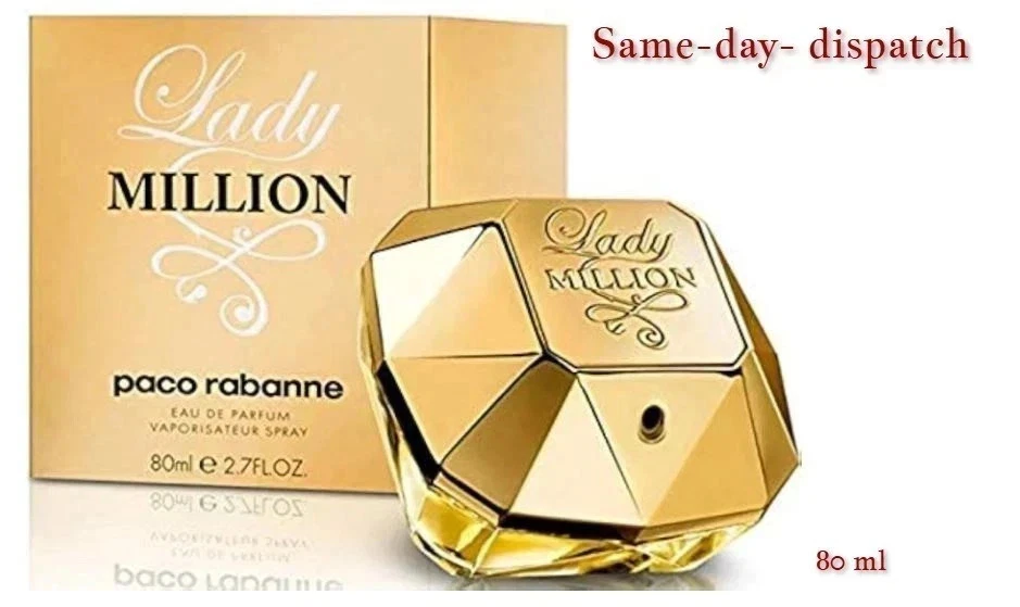 PACO RABANNE Lady Million Eau de Parfum 80ml EDP Spray Brand New Box Christmas Gift Free ship