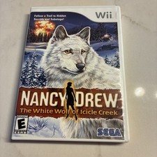 Nancy Drew: The White Wolf of Icicle Creek (Nintendo Wii, 2008) COMPLETE TESTED