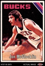1975 Topps #35 Jon McGlocklin Bucks Indiana 4.5 - VG/EX+
