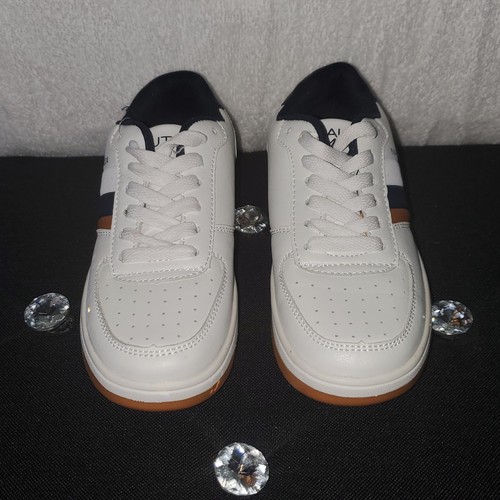 Nautica Noven Boy's Youth Casual Lace-up Sneakers White KB1598 Size 1 - New - Picture 4 of 9