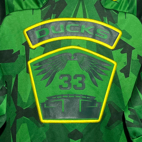 Nike Oregon Ducks Green Hyperspeed NCAA Football Camo Hoodie Sweatshirt Small S - Picture 4 of 4