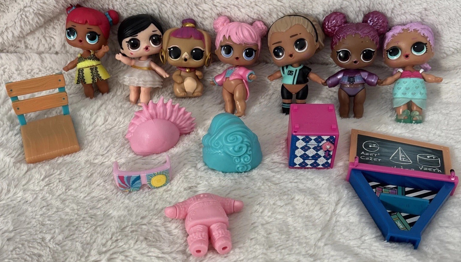 LOL Surprise Dolls Lot of 6 with Pet and Accessories
