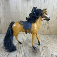 Vintage Kid Kore Toy Horse Figure 1994 Brown Chestnut Sorrel Black Mane Saddle