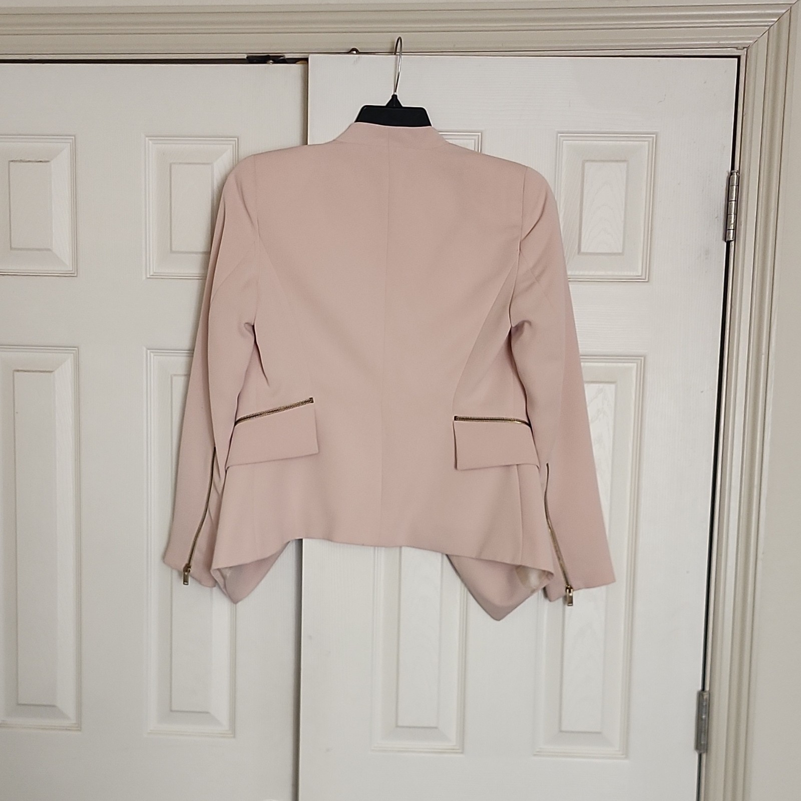 ZARA BASIC Light Pink Blazer Regular Long Sleeve … - image 5