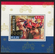 Neth. Antilles Wedding of Crown Prince Willem-Alexander MS 2002 MNH SG#MS1468