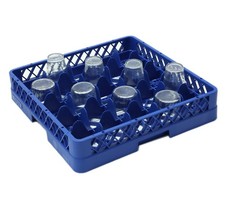 25 Compartment Glass Dishwasher Rack Commercial Catering Glasswasher