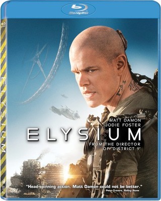 Elysium On Blu-Ray with Matt Damon  Brand New