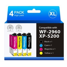 222XL Ink Cartridges Compatible with Epson Workforce WF-2960 Expression XP-5200