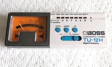 Vtg Boss TU-12H Chromatic Tuner, With Case, no Cord No Battery Cover