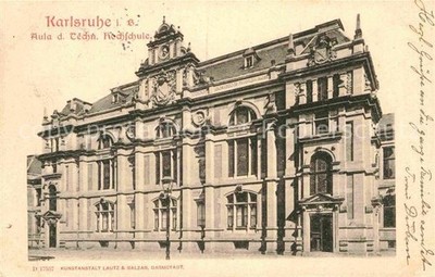 Karlsruhe Baden Aula Technische Hochschule