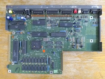 Commodore Amiga 500 Motherboard Rev 5 W/ Bottom RF Shield A500 (As-Is)