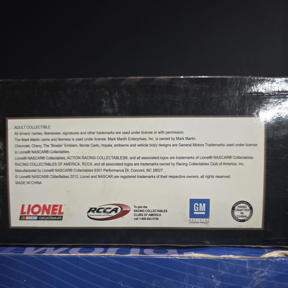 1:24 Acción 2012 #2 1979 Camaro Asa Custom Mark Martin Octane Garage 1/732 Nuevo en caja Foto 2 de 4