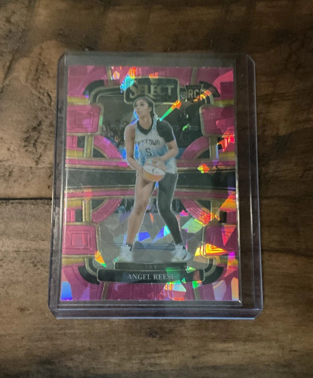 2024 Panini Select WNBA - Concourse Angel Reese #5 Pink Ice Prizm (RC)