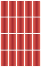 Royal Green Rectangular Color Labels 1.57inch x 0.75 inch - 300, Metallic-red