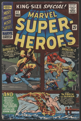Marvel SUPER-HEROES SPECIAL #1, 1966, Marvel Comics - VG | eBay