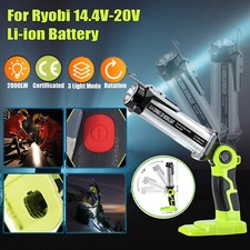 35W 2000LM Spotlight Flashlight for Ryobi 18V ONE Li-ion Ni-Cad Ni-Mh Battery