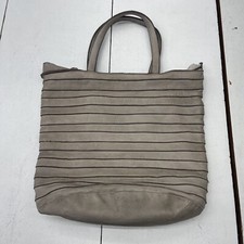 Sundance Crosstown Taupe Leather Tote Bag Msrp $218