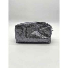 Silver Glitter Toiletry Bag
