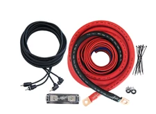 Sky High Car Audio CCA 1/0 E-Series Amp Kit RED