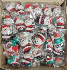 LOT OF 72 - SANTA CLAUS  ORNAMENTS  **PIC IS ACTUAL LOT**