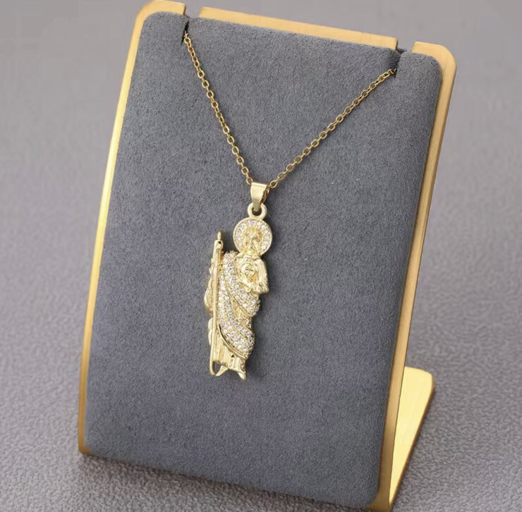 ネックレス・ペンダント ROMANTINUER SN178 Pick Pendant Mixed Chain Necklace s-l1200.jpg