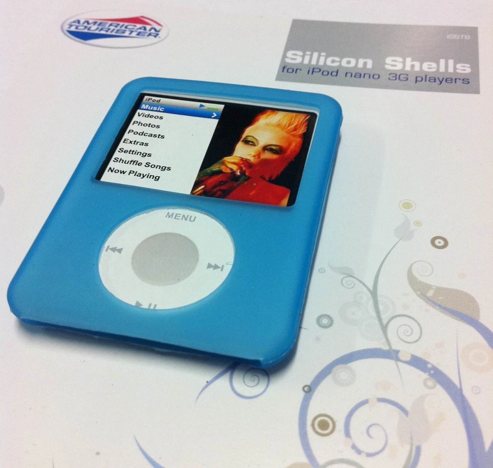 New American Tourister Silicone Shell Case for iPod Nano 3G players - Sky Blue - Image 2 of 4