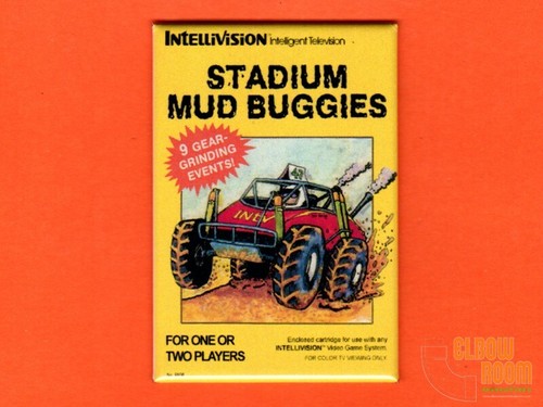 Mattel Intellivision Stadium Mud Buggies box art 2x3" fridge magnet | eBay
