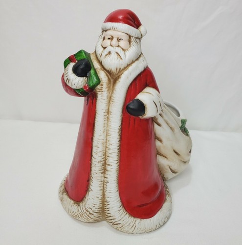 Vintage Santa Claus Ceramic Figure Candy Holder 1991 Claire Burke Old World - Picture 2 of 12
