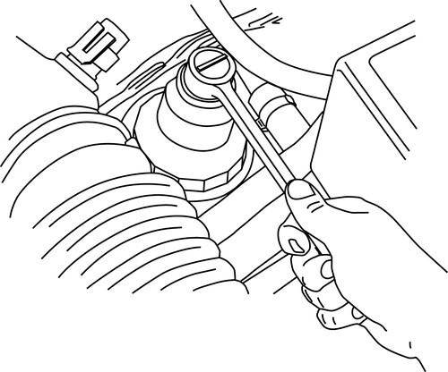 Lisle 14500 36mm Oil / Fuel Filter Socket for 6.0L Ford Diesel 3/8" Drive