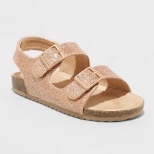 Toddler Reagan Footbed Sandals - Cat  Jack - gold sparkle - size 5 - new