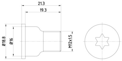 TEXTAR TPM0005 Bolzen, Bremse Scheibe für, Audi, Bentley, Mercedes, Porsche,