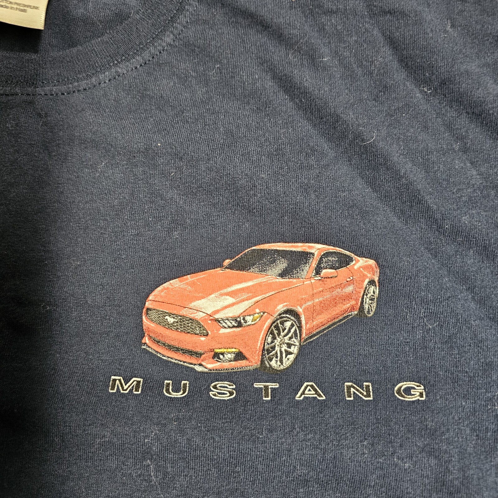 PONY T shirt uomo Ford Mustang Gildan taglia XL grafica blu manica corta