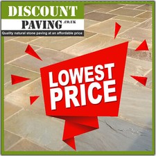 Raj Green 22mm CALIBRATED 18.90m2 Mix Patio Indian Sandstone Paving LOWEST PRICE