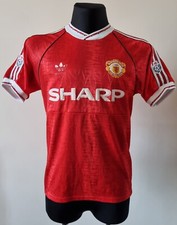 Manchester United 1990 - 1992 Home football Adidas shirt size 38/40