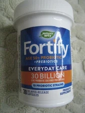 Nature’s Way Fortify Probiotic + Prebiotic age 50+ Supplement 30 caps 08/2025