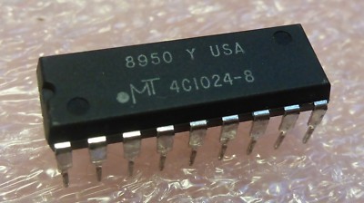 MT4C1024-8  DRAM  Dynamic RAM  DIP18  NOS  #B3