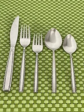 Oneida Community VIA ROMA Stainless Burnished Glossy Flatware SMART CHOICE E114G