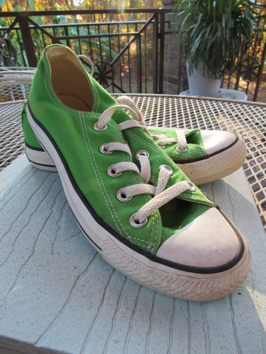 Lime green canvas shoes sale