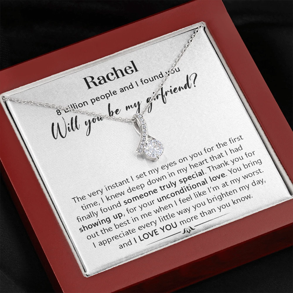 Will You Be My Girlfriend Necklace? Girlfriend Proposal Gifts