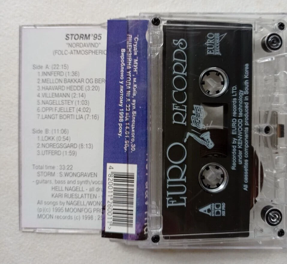 STORM "Nordavind" rare Ukr tape cassette Satyricon Darkthrone Fenriz mayhem - Image 2 of 3