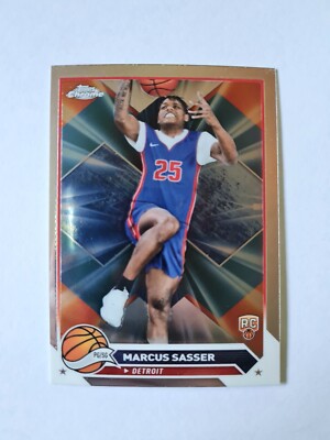 2023-24 Topps Chrome Basketball Marcus Sasser Rookie Detroit