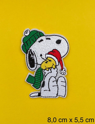 Bügelbild, Patch, Aufnäher, Aufbügler für SNOOPY* WOODSTOCK* Fans Mützen + Schal