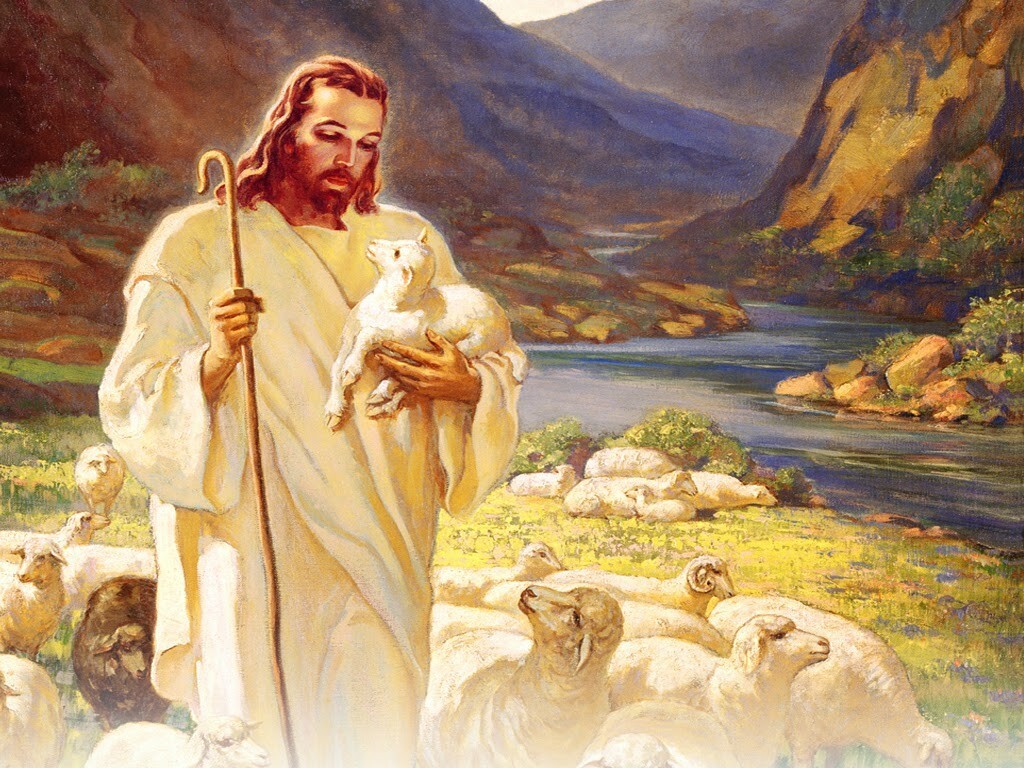 The Good Shepherd JESUS CHRIST WITH LOST SHEEP #7 8