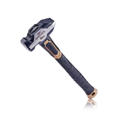 Tools Blacksmith Hammer, 4 lb Sledge hammer with Bi-Material Shock Absorbing ...