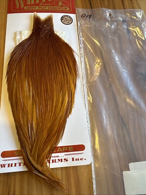 Whiting Farms BRONZE Grade Fly Tying Cape : MED GINGER 017